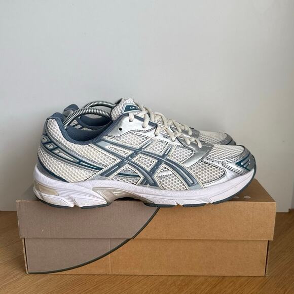 Asics Gel-1130 Shark Skin/White Men Sneakers- SZ 10 main image 4